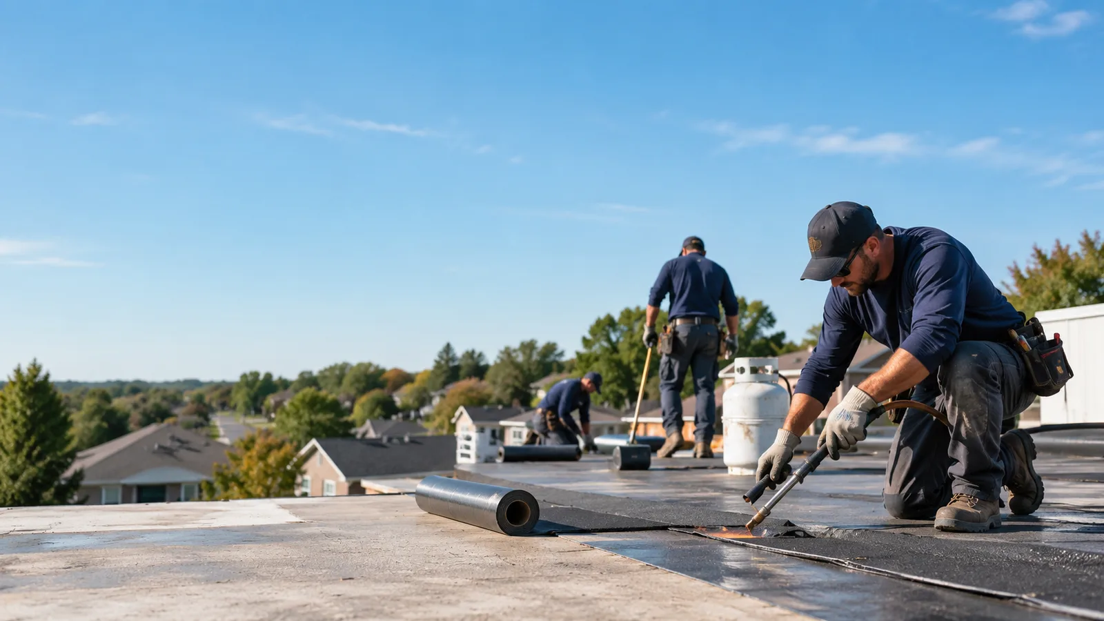 Flat Roof Leak Repair providers in Springport, IN